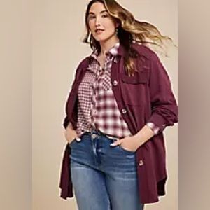 Maurice’s 1x new collegiate Shacket